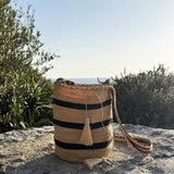 THE HIPPIE RAFIA BAG MARINE