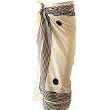 COTTON PAREO MINIMAL SPIRAL