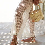 HANDKNITTED BEIGE PANTS