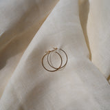 GOLDY HAMMERED HOOPS