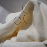GOLDY HAMMERED HOOPS