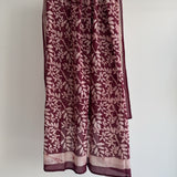 FLORAL PAREO BURGUNDI