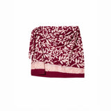 FLORAL PAREO BURGUNDI
