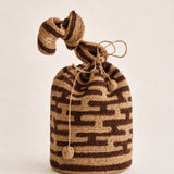 THE HIPPIE RAFIA BAG NOMADE - NATURAL LIGHT BROWN