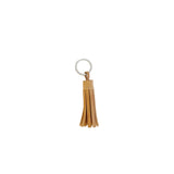 NATURAL LEATHER PONPON ~ KEYHOLDER