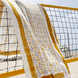 THE RETRO PAREO, BLACK AND MUSTARD  LINE