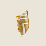 CONUS CONCH CLAW HAIR CLIPS-BEIGE