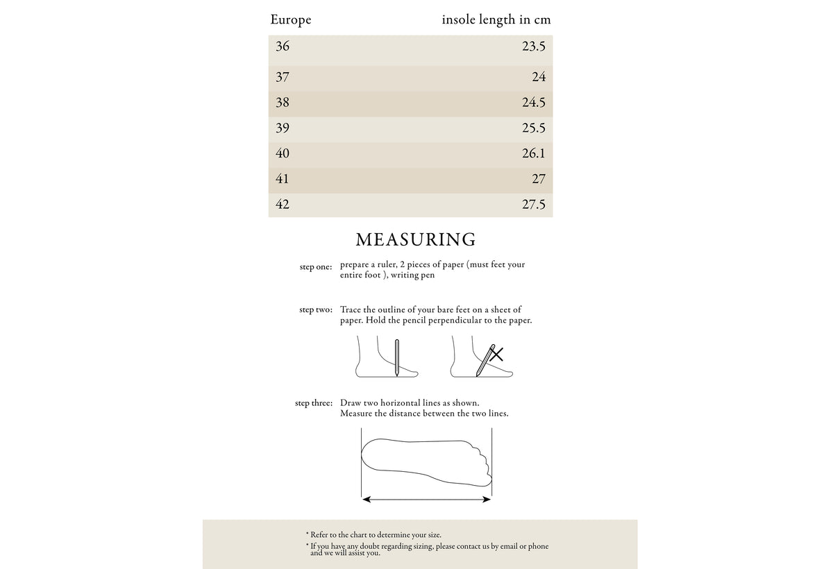 Size Guide – Greek Sandals Official