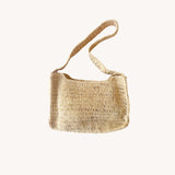 SMALL SQUARE RAFIA BAG - NATURAL
