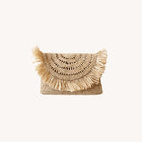 SOLEA RAFIA NATURAL CLUTCH