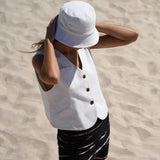 THE IVORY COTTON GILET