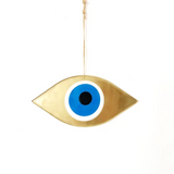 LARGE EYE GOLD SHAPED - DEEP BLUE