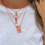 FLEUR WHITE NECKLACE