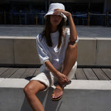 TERRY SHORT SLEAVE SWEATER