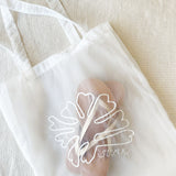 THE SUMR ORGANZA TOTE BAG - WHITE