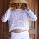THE TRICOT POINTELLE JUMPER, SUMRWEAR