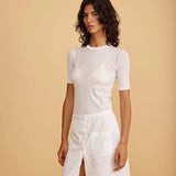 POPLIN MINI SKIRT- WHITE