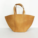 VEGETABLE TANNED LEATHER BASKET