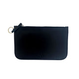 BLACK LEATHER SQUARE WALLET