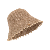 HELIX WOODEN BRIM HAT - COASTAL CLAY