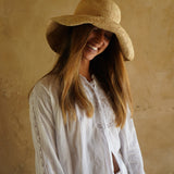 RAFIA SUN HAT ~ WIDE