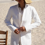 THE WHITE COTTON BLAZER